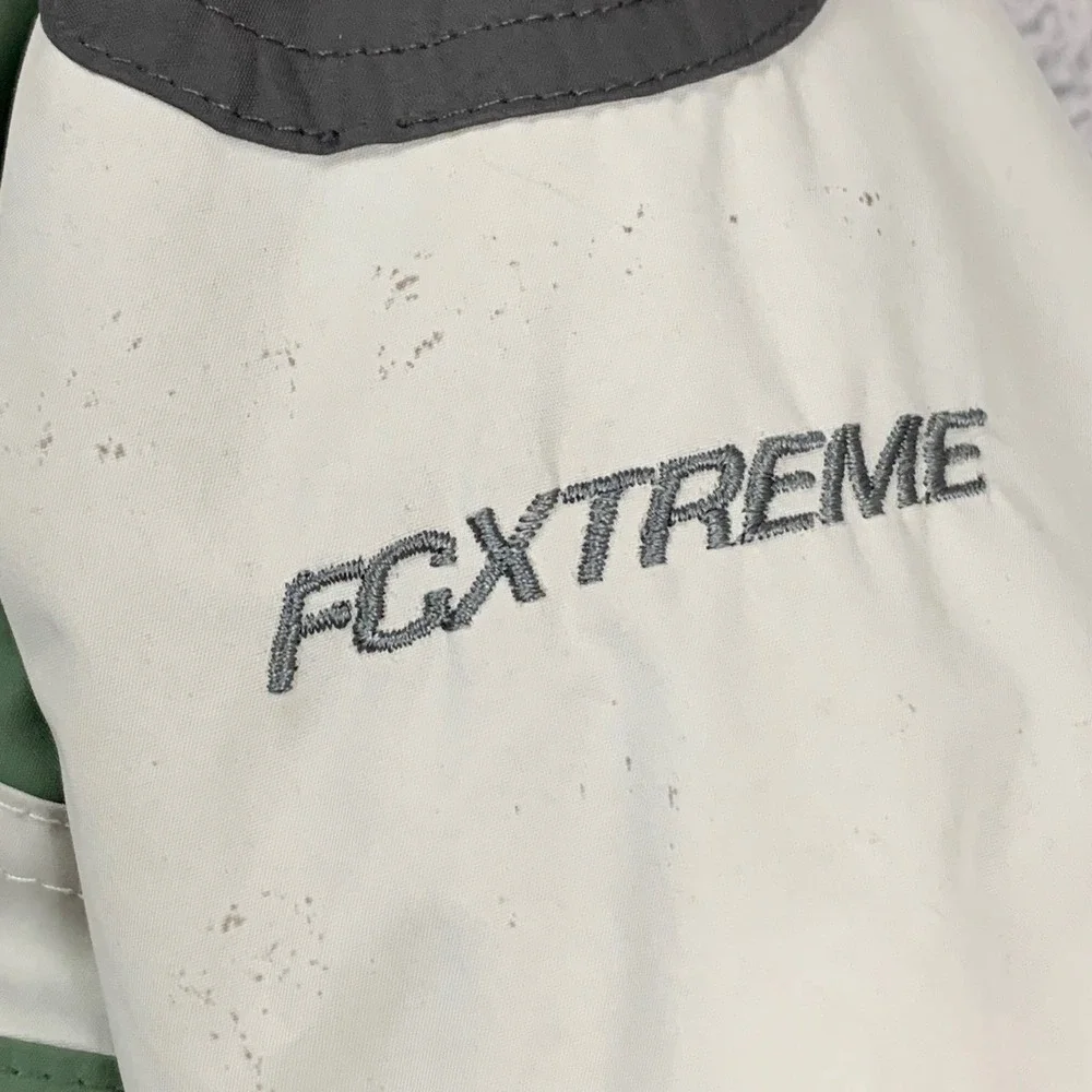 Free Country‎ Jacket Boys XL 14/16 Green Colorblock Hooded FCXtreme Fleece Lined